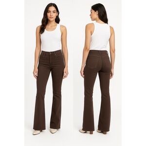 Joes Pants Womens 28 Brown 45GLPSVI5742 HighWaisted Stretch Flare Retro Chic